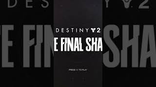 New loading screen for The Final Shape!!! #destiny2 #gaming