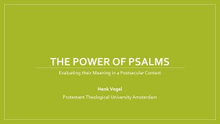 The Power of Psalms