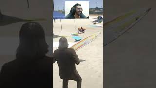 Funny Surfboard as a Weapon [GTAV Mod] #shorts