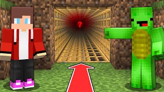 What JJ and Mikey Find INSIDE THIS LONGEST DOOR TUNNEL in Minecraft Maizen!