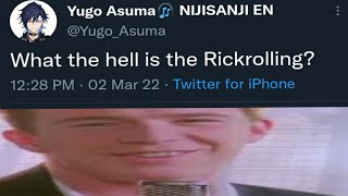 Yugo gets Rick Rolled by Chat [Nijisanji En]