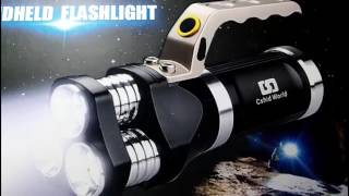 Cshidworld Rechargeable LED Tactical Flashlight 2400 Lumens CREE T6 LED Torch