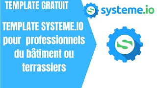 Template site Systeme.io pour les professionnels du bâtiment ou terrassiers