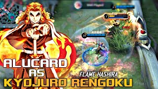 Top Senior Alucard vs. Hyper Ling | Alucard as Kyojuro Rengoku [flame hashira] | Sazuke Playz | MLBB