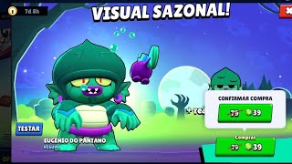 Brawl Stars Halloween update New skin Swamp Gene unlocked- Eugênio Do Pântano  Gameplay