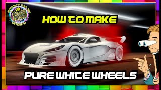 HOW TO MAKE PURE WHITE WHEELS IN GTA ONLINE - MARSHMELLOWS - MAKE MODDED CARS - patched