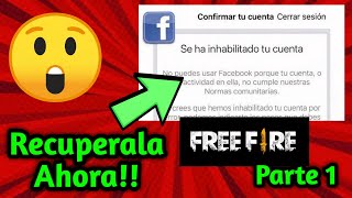 Como Recuperar una cuenta inhabilitada de Facebook vinculado a  Free Fire Parte 1 #Shorts