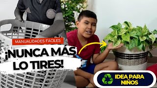 MANUALIDADES FACILES PARA NIÑOS CON RECICLAJE |🌺Flor Soñada 3/3