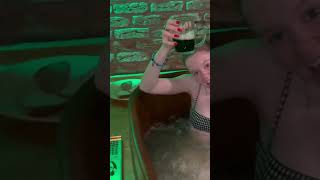 Beer Spa in Prague!! #shorts #travel #prague