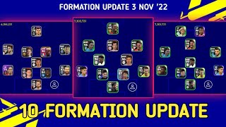 10 Formation Update eFootball 2023 Mobile 3/11/22