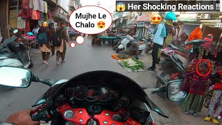 College Girls Shocking Reactions 😍 | Hayabusa Best Market And Road Reactions