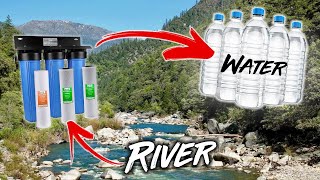 FREE DRINKABLE Water Boondocking in the NATIONAL FOREST - DIY 4 Stage Water Filtration