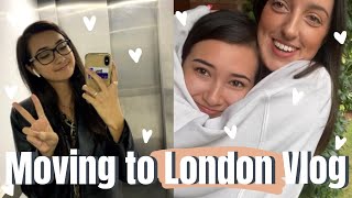 MOVING TO LONDON VLOG: First Flat | Becca and Soph