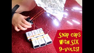 Discharging Capacitors on Aluminum Foil: Snap-Caps