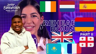 [JESC 2022] | REACTION TO First Look at Junior Eurovision Rehearsals 2022 - Part 2