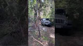 Kevin's 4runner getting rescued by a Jeep...again(1)