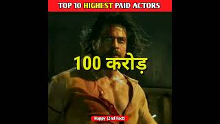 Top 10 Highest Paid Indian Actors 😱🤯 #shorts #movies @FilmiIndian