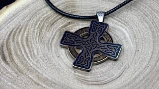 Titanium Celtic Cross Pendant * Irish Cross Talisman