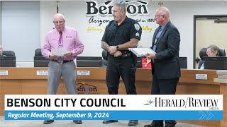 Benson Council Recognition of Officer Brian Williams