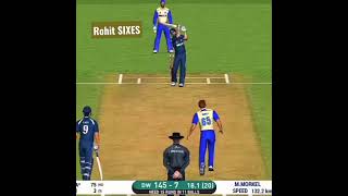 Rohit🔥six real cricket T20 match DW vs RR #shorts