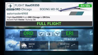 Airline Commander - Full Flight from Chicago to Erie