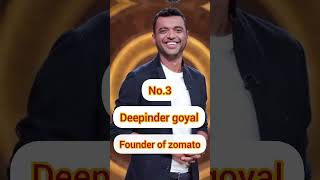 Top 5 self made billionaire in india #viral #trending #billionaire #flipkart #zomato #dream11 #radha