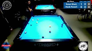 Runal Bhatt vs Hank Powell - 10 Ball Tournament - 4th Place - Points Event #8 - 10/5/24