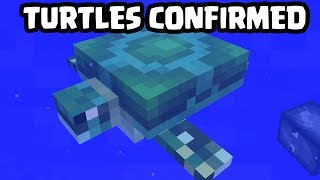 NEW Minecraft 1.4 UPDATE - TURTLES Mob CONFIRMED (Pocket Edition, Xbox, PS4, PE, MCPE)