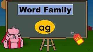 Word Family ag| ag word ending