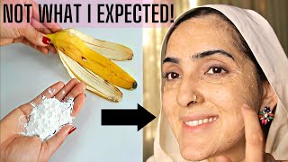 I TRIED THE VIRAL BANANA PEEL AND CORN STARCH MASK |Does it make you a 16 yr old no matter what age?