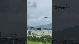 (Thoma)Daily-Aircraft landing in Chep Lap Kok INT airport-17th June#廢片 #日常 ￼￼#求火