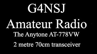 Anytone AT-778VU 2 metres 70cms transceiver - G4NSJ