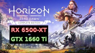 RX 6500 XT vs. GTX 1660ti - Horizon Zero Down - 1080p