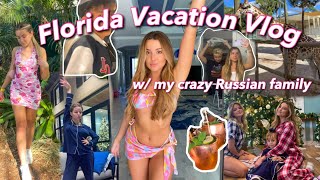 Going on vacation with my crazy Russian family | Florida Vlog