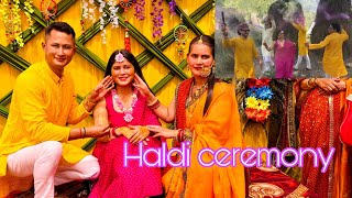 Dost ki Haldi ceremony💃🥳. Haldi Ceremony vlog❣️ | Wedding Vlog #Kumauni Shaadi #haldi #dailyvlog