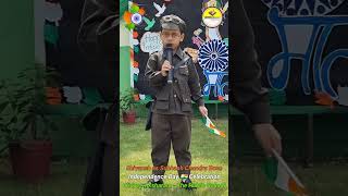 Shivansh as Subhash Chandra Bose - A tribute to Freedom Fighters | Kidzee Aksharam Independence Day