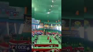 Semi final kejuaraan piala Kapolda Jatim melati daeva/Verrel Yulistin Mulia #badmintonlovers #pramel