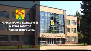 Alytaus rajono savivaldybės Tarybos posėdis, 2024-08-13