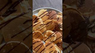 بانكيك بحشوة النوتيلا🥹 Nutella-filled Pancakes #shorts #ترند