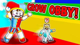 Can We Beat GROW OBBY In ROBLOX?! (INSANE GIANT PLAYER OBBY!?)