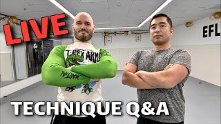 Martial Arts Technique Q&A live at the gym