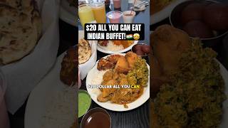 $20 ALL YOU CAN EAT INDIAN BUFFET! #indianfood #indianbuffet #buffet #shorts