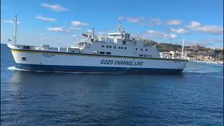 Ferry NIKOLAOS departing from Mgarr