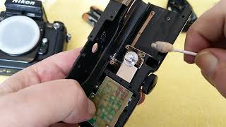 Nikon F4s, battery leak repair