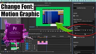 SOLVED: Why Can't I Change the Font of a Motion Graphic In Premiere Pro