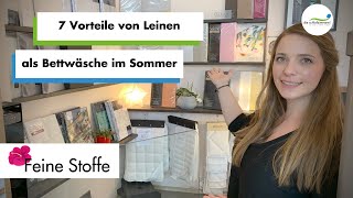 7 Vorteile von Leinen | Sommerbettwäsche