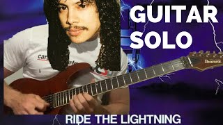 GUITAR SOLO - Ride The Lightning (Metallica) /w added red moustache