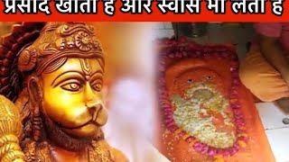 हनुमान जी की 700 वर्ष पुरानी जीवित मूर्ति प्रसाद खाती है #hanuman