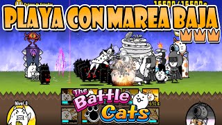 FASES LEGENDARIAS: PLAYA CON MAREA BAJA (3 coronas/estrellas) | The Battle Cats