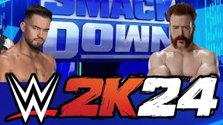 Austin Theory vs Sheamus (WWE 2K24)